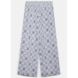 Mint Velvet Blue Geometric Print Wide Trousers